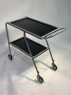  Frantz Industries Aerodynamic Art Deco Aluminium and Black Bakelite Aero Art Bar Cart - 452709