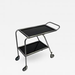  Frantz Industries Aerodynamic Art Deco Aluminium and Black Bakelite Aero Art Bar Cart - 455979