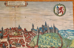 Franz Hogenberg View of Meissen Germany A 16th Century Hand colored Map by Braun Hogenberg - 2874817