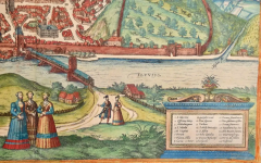  Franz Hogenberg View of Meissen Germany A 16th Century Hand colored Map by Braun Hogenberg - 2874822