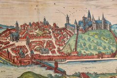  Franz Hogenberg View of Meissen Germany A 16th Century Hand colored Map by Braun Hogenberg - 2874842