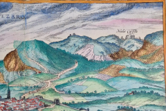  Franz Hogenberg View of Pisaro Italy A 16th Century Hand colored Map by Braun Hogenberg - 2874830