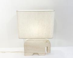  Fratelli Mannelli Mid Century Travertine Elephant Table Lamp by Fratelli Mannelli for Signa - 2916777