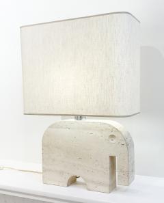  Fratelli Mannelli Mid Century Travertine Elephant Table Lamp by Fratelli Mannelli for Signa - 2916778