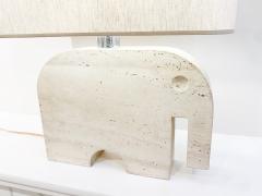  Fratelli Mannelli Mid Century Travertine Elephant Table Lamp by Fratelli Mannelli for Signa - 2916779