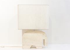  Fratelli Mannelli Mid Century Travertine Elephant Table Lamp by Fratelli Mannelli for Signa - 2916784