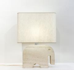  Fratelli Mannelli Mid Century Travertine Elephant Table Lamp by Fratelli Mannelli for Signa - 2916786