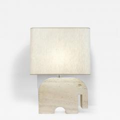  Fratelli Mannelli Mid Century Travertine Elephant Table Lamp by Fratelli Mannelli for Signa - 2920908