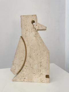 Fratelli Mannelli Penguin Travertine Sculpture by Fratelli Mannelli - 2501961