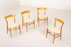  Fratelli Podest Fratelli Podest 4 Chairs Model P5 with Drawn Guinea Cane Top Chiavari 1970s - 3468985