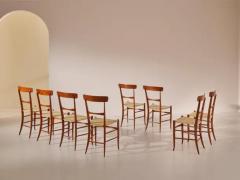  Fratelli Podest Fratelli Podest 8 Dining Chairs Campanino 900 Model Chiavari 1950s - 3469098