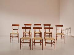  Fratelli Podest Fratelli Podest 8 Dining Chairs Campanino 900 Model Chiavari 1950s - 3469099