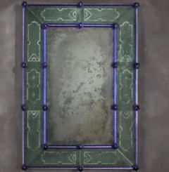  Fratelli Tosi 2 Italian 18th Century Style Antiqued Venetian Murano Glass Mirrors by Tosi - 4108792