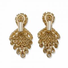  Fred of Paris Fred Paris 18K Gold and Diamond Pendant Earrings - 3512588