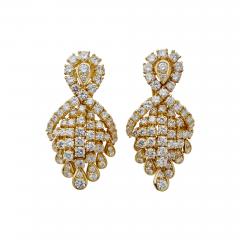  Fred of Paris Fred Paris 18K Gold and Diamond Pendant Earrings - 3517626