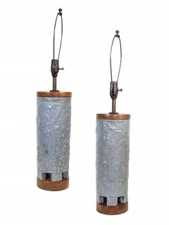  Frederick Raymond Pair of Mid Century Ceramic Table Lamps - 646006