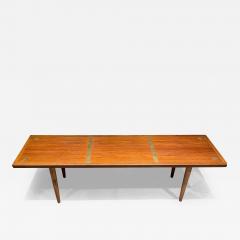  Frem Rojle 1960s Frem R jle Long Coffee Table Teakwood Embellished Banded Design Denmark - 2571241