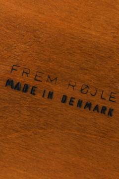  Frem Rojle Hans Olsen Dining Set in Teak and Leather by Frem R jle 1960s - 4606185