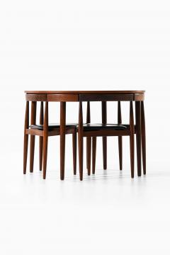  Frem Rojle Hans Olsen Dining Set in Teak and Leather by Frem R jle 1960s - 4606186