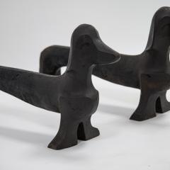  French work Pair of andirons - 3706755