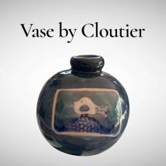  Freres Cloutier 1970s Studio Pottery ceramic vase by Cloutier brothers - 4616817