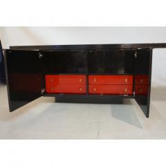  Frigerio Di Desio 1970 Frigerio Vintage Italian Black Gold Copper Freestanding Sideboard Console - 527846