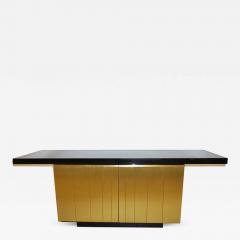  Frigerio Di Desio 1970 Frigerio Vintage Italian Black Gold Copper Freestanding Sideboard Console - 528208