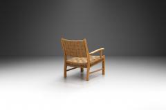  Frits Schlegel Beech and Papercord Armchair by Frits Schlegel Attr Denmark ca 1940s - 3862935