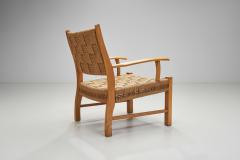  Frits Schlegel Beech and Papercord Armchair by Frits Schlegel Attr Denmark ca 1940s - 3862938