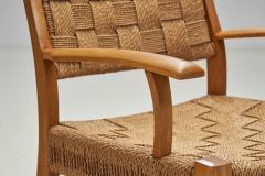  Frits Schlegel Beech and Papercord Armchair by Frits Schlegel Attr Denmark ca 1940s - 3862941