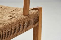  Frits Schlegel Beech and Papercord Armchair by Frits Schlegel Attr Denmark ca 1940s - 3862944