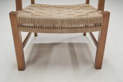  Frits Schlegel Danish Solid Beech Armchair with Woven Papercord Seat and Back Denmark 1940s - 2717745