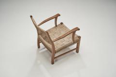  Frits Schlegel Danish Solid Beech Armchair with Woven Papercord Seat and Back Denmark 1940s - 2717746