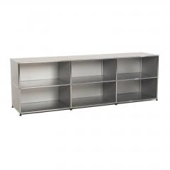 Fritz Haller USM Haller Open Storage System Silver Panels 1960s Switzerland - 4126136