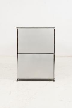  Fritz Haller USM Haller Open Storage System Silver Panels 1960s Switzerland - 4126141