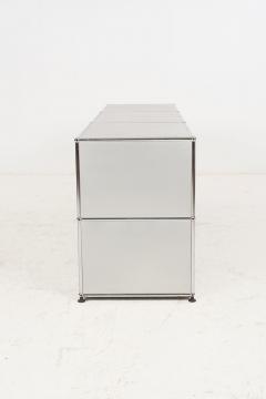  Fritz Haller USM Haller Open Storage System Silver Panels 1960s Switzerland - 4126142