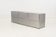  Fritz Haller USM Haller Open Storage System Silver Panels 1960s Switzerland - 4126143