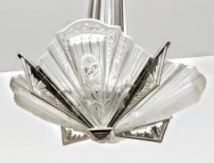  Frontisi French Art Deco Chandelier Signed by Frontisi - 3941472