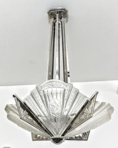  Frontisi French Art Deco Chandelier Signed by Frontisi - 3941475
