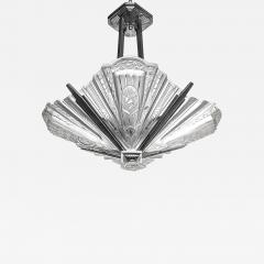  Frontisi French Art Deco Chandelier Signed by Frontisi Pair Available  - 3948498