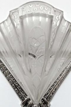  Frontisi French Art Deco Wall Sconces Signed by Frontisi - 3942146