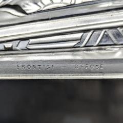  Frontisi Pair of French Art Deco Wall Sconces Signed by Frontisi - 4378305