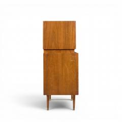  Furnette Inc Paul McCobb Style Furnette Mid Century Walnut and Brass Highboy Dresser - 4576611