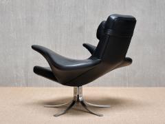  G sta Berg Stenerik Eriksson Gosta Berg Stenerik Eriksson Seagull Chair with Stool Fritz Hansen 1960s - 4118359