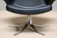  G sta Berg Stenerik Eriksson Gosta Berg Stenerik Eriksson Seagull Chair with Stool Fritz Hansen 1960s - 4118364