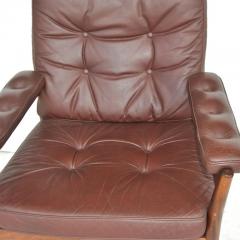  G te M bler N ssj G Mobel G Mobel G Mobel Scandinavian Walnut And Leather Lounge Chair - 2634235