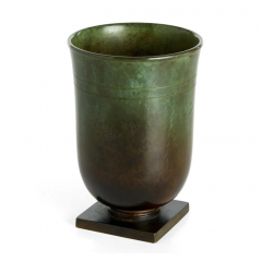  GAB A patinated bronze vase by GAB - 4286353