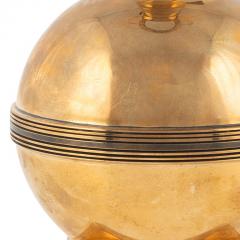  GAB Guldsmedsaktiebolaget Art Deco Table Lamp in Brass by GAB - 3404236