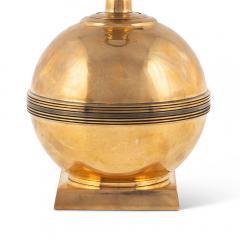  GAB Guldsmedsaktiebolaget Art Deco Table Lamp in Brass by GAB - 3404239