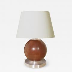  GAB Guldsmedsaktiebolaget Funtionalist Table Lamp in Steel and Mahogany - 2524692